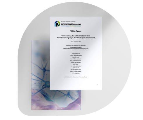 Teaserbild für das White Paper des Kompetenznetzwerks Nuklearmedizin Teaserbild für das White Paper des Kompetenznetzwerks Nuklearmedizin